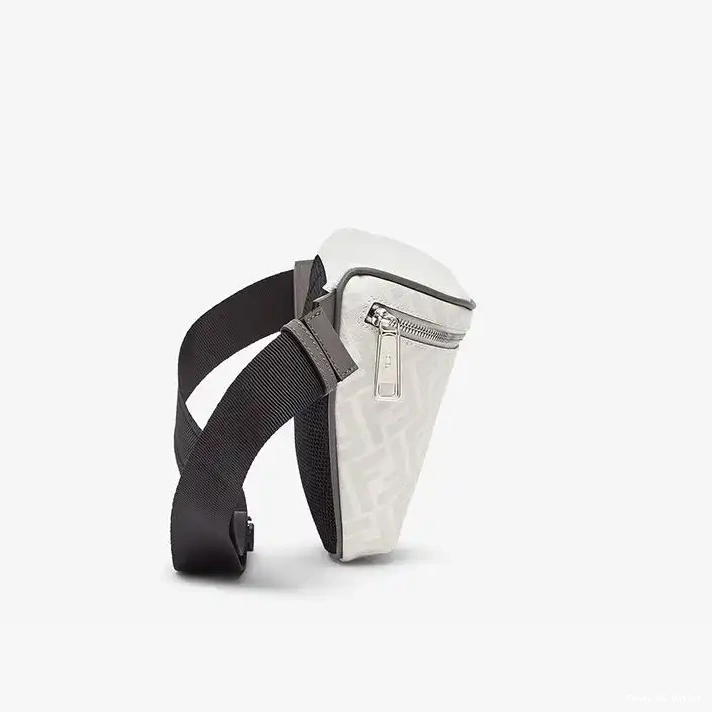 Cheap In Bag Motif Belt Red Fendi FF Fabric White 0324 HOT SALE
